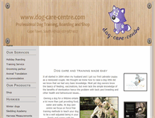 Tablet Screenshot of dog-care-centre.com